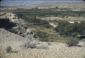 Slide of Muddy River and Old Spanish Trail crossing, Nevada, circa 1960s - 1983