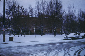 Slide of snow-covered Las Vegas, circa 1930s