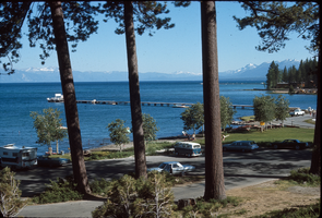 Slide of a pier at Lake Tahoe, circa 1960s-1970s
