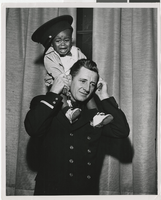 Photograph of Tommy Jones and Fireman Ray Barry at the Sands Hotel and Casino, Las Vegas, circa mid 1950s - early 1960s