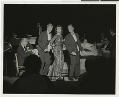 Photograph of DeCarlo, Remy, and Kelly at the Sands Hotel and Casino, Las Vegas, circa mid 1950s - early 1960s