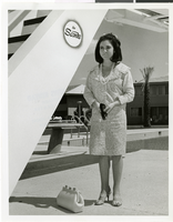 Photograph of Miss Moria Walsh at the Sands Hotel and Casino, Las Vegas, circa 1965