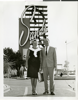 Photograph of Mac and Joyce Kravis at the Sands Hotel and Casino, Las Vegas, March 30, 1965