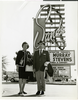 Photograph of Mr. and Mrs. R. W. Kyme at the Sands Hotel and Casino, Las Vegas, March 17, 1965