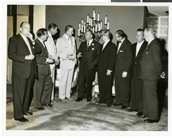Photograph of unidentified men at the Sands Hotel, Las Vegas, circa mid 1950s to early 1960s