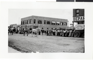 Photograph of a circus parade, Las Vegas, circa early 1900s