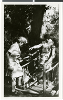 Photograph of Cressa Springer Hancock with Mrs. McFarland, Nevada, circa 1930