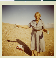Photograph of Elda Gilcrease at an unknown location, circa 1960s