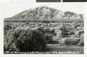Photograph of Sunrise Mountain, Las Vegas, circa 1935-1939