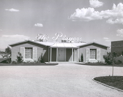 Black-and-white photograph of the Players Club, Las Vegas, circa 1940s