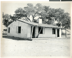 Photograph of a cement brick house on Kyle Ranch, North Las Vegas, circa 1970s