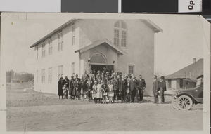 Photograph of the dedication of Hermiston Memorial Baptist Church, Las Vegas, March 8, 1925