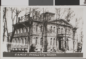 Postcard of U.S. Mint, Carson City, circa 1860-1900