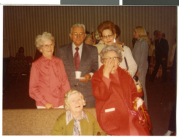 Photograph of Martha and Walter Hunsaker with friends, circa 1960s.