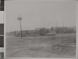 Photograph of Frazier Hall construction, Nevada Southern University, Las Vegas, circa 1956