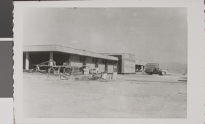Photograph of Frazier Hall construction, Nevada Southern University, Las Vegas, circa 1956
