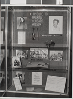 Photograph of display case, Nevada Southern University, circa 1960s-1970s