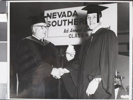 Photograph of Nevada Southern University Commencement, Las Vegas, June 03, 1964