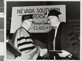 Photograph of Nevada Southern University commencement, Las Vegas, 1967