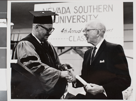 Photograph of Nevada Southern University commencement, Las Vegas, 1967