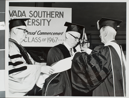 Photograph of Nevada Southern University commencement, Las Vegas, 1967