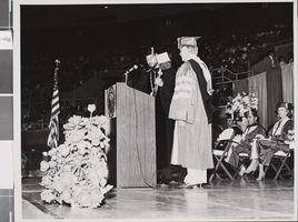 Photograph of Nevada Southern University presidential inauguration, Las Vegas, circa 1970s