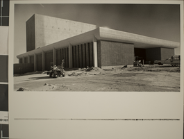 Photograph of Judy Bayley Theatre construction, University of Nevada, Las Vegas, circa 1970s