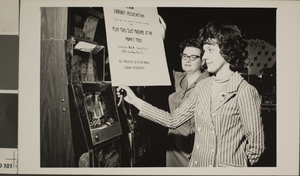 Photograph Billie Mae Polson and Thomasine Carson, University of Nevada, Las Vegas, April 09, 1973