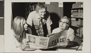 Photograph of individuals at Special Collections, University of Nevada, Las Vegas, September 1975