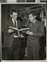 Photograph of Hal Erickson and Karl H. Haaser, Nevada Southern University, February 1969