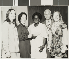 Photograph of Phi Lambda Alpha officers, University of Nevada, Las Vegas, April 14, 1976