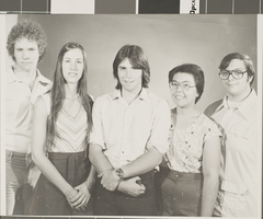 Photograph of Phi Lambda Alpha officers, University of Nevada, Las Vegas, 1977-1978