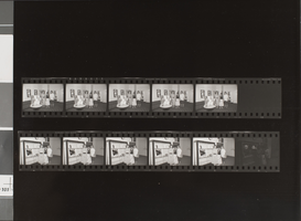 Photograph of library exhibit, University of Nevada, Las Vegas, August 1989
