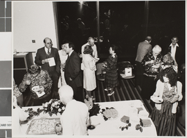 Photograph of James Dickinson Library grand opening, University of Nevada, Las Vegas, October 10, 1981