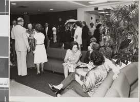 Photograph of the grand opening of the James Dickinson Library, University of Nevada, Las Vegas, October 10, 1981