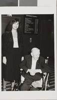 Photograph of individuals inside James Dickinson Library, University of Nevada, Las Vegas, October 10, 1981