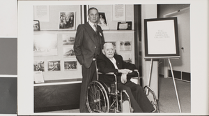 Photograph of individuals at James Dickinson Library, University of Nevada, Las Vegas, October 10, 1981