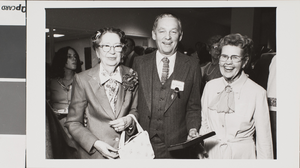 Photograph of individuals at James Dickinson Library, University of Nevada, Las Vegas, October 10, 1981
