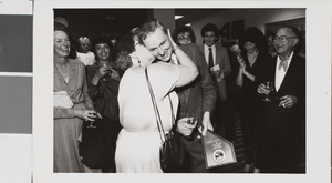 Photograph of individuals at James Dickinson Library, University of Nevada, Las Vegas, October 10, 1981