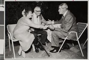 Photograph of Lucile Goldring, Sam Boyd, and Charley Resnik, Las Vegas, circa 1970s-1990s