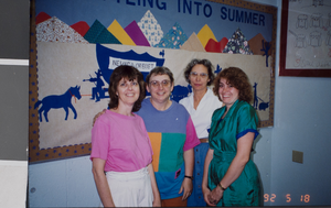 Photograph of Cirriculum Materials Library Staff, University of Nevada, Las Vegas, May 1992