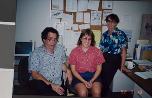Photograph of Circuluation Department staff members, University of Nevada, Las Vegas, May 1992