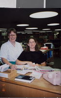 Photograph of Carol Ann Dill and Alison Armstrong, University of Nevada, Las Vegas, May 1992