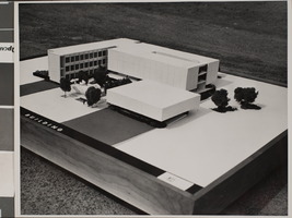 Photograph of social sciences building model, University of Nevada, Las Vegas, circa 1960s-1970s