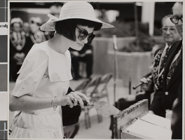 Photograph of dedication/cornerstone ceremony, University of Nevada, Las Vegas, October 07, 1984