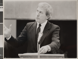 Photograph of dedication/cornerstone ceremony, University of Nevada, Las Vegas, October 07, 1984
