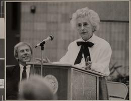 Photograph of dedication/cornerstone ceremony, University of Nevada, Las Vegas, October 07, 1984