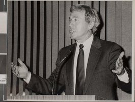 Photograph of dedication/cornerstone ceremony, University of Nevada, Las Vegas, October 07, 1984