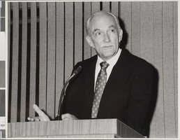 Photograph of dedication/cornerstone ceremony, University of Nevada, Las Vegas, October 07, 1984