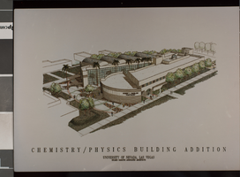 Photograph of Robert L. Bigelow Physics Building, University of Nevada, Las Vegas, circa 1970s-1980s